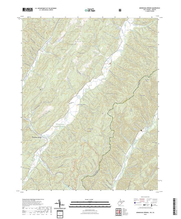 Minnehaha Springs topographic map thumbnail