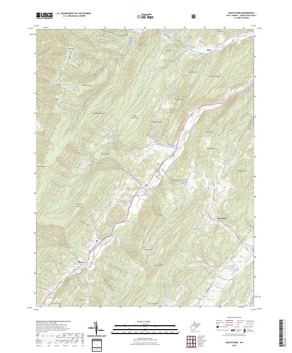 Moatstown topographic map thumbnail