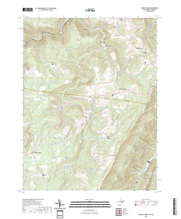 Mount Storm topographic map thumbnail