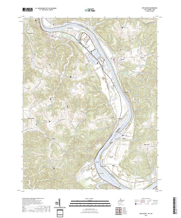New Haven topographic map thumbnail