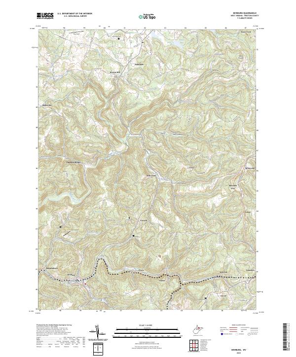 Newburg topographic map thumbnail
