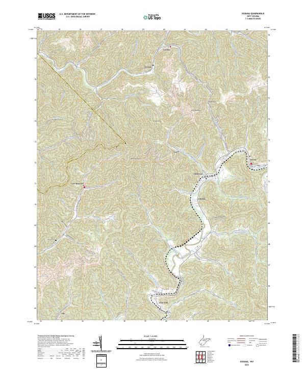 Oceana topographic map thumbnail