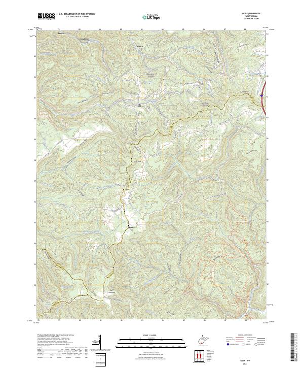 Odd topographic map thumbnail