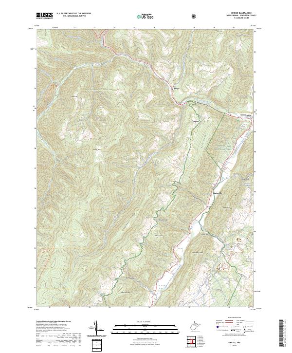 Onego topographic map thumbnail