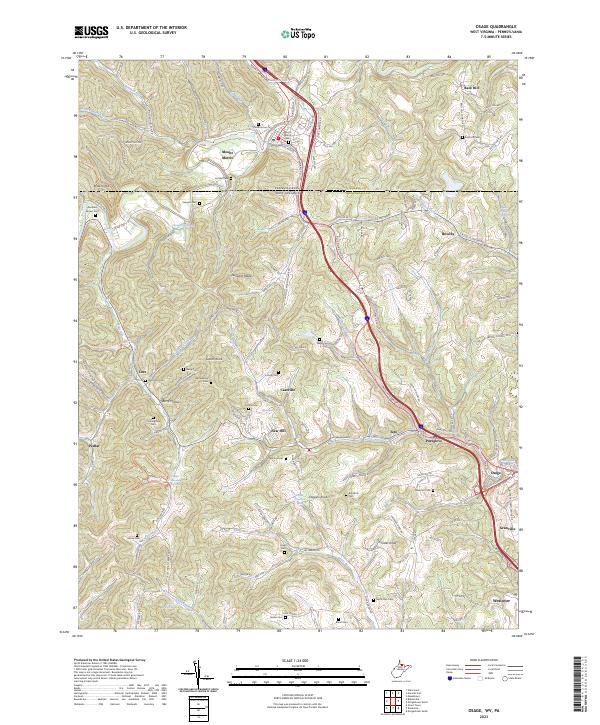 Osage topographic map thumbnail