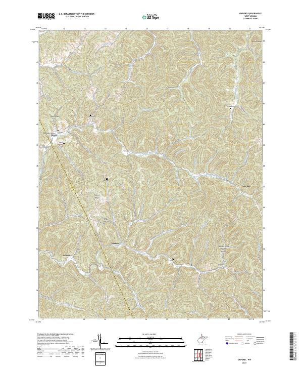 Oxford topographic map thumbnail