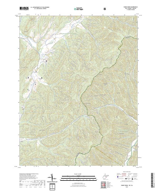 Paddy Knob topographic map thumbnail
