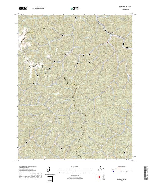 Panther topographic map thumbnail