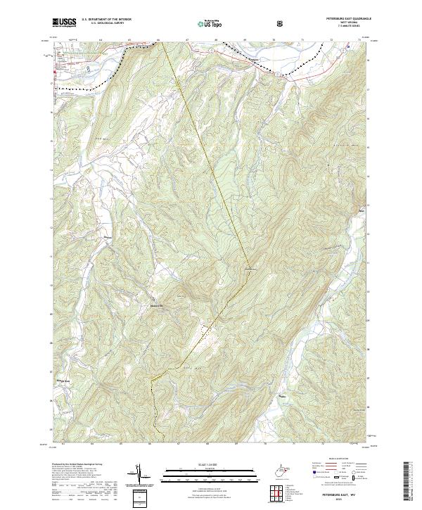 Petersburg East topographic map thumbnail