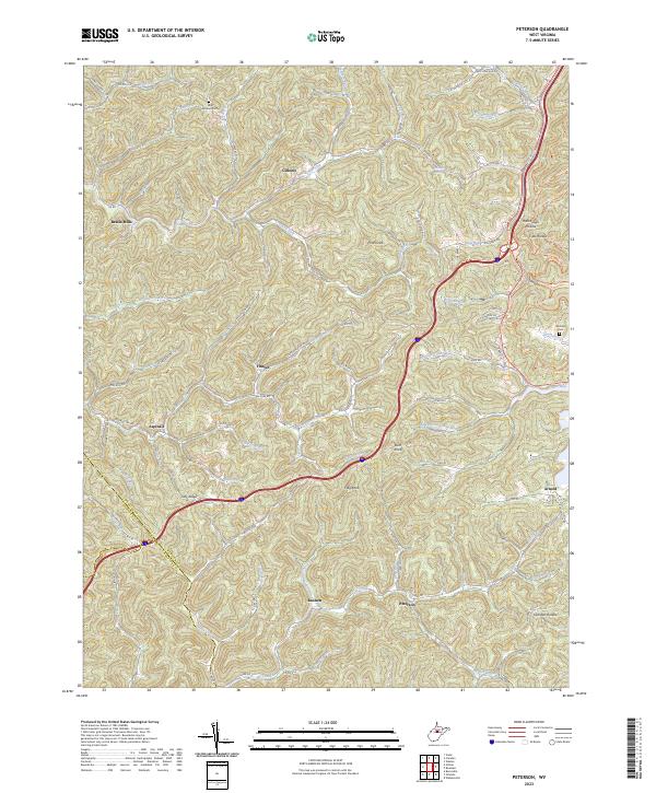Peterson topographic map thumbnail
