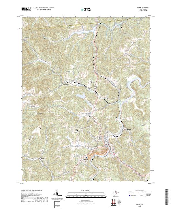 Philippi topographic map thumbnail