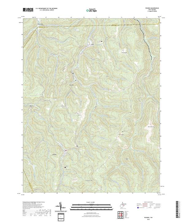 Pickens topographic map thumbnail