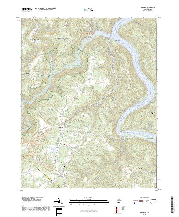Pipestem topographic map thumbnail
