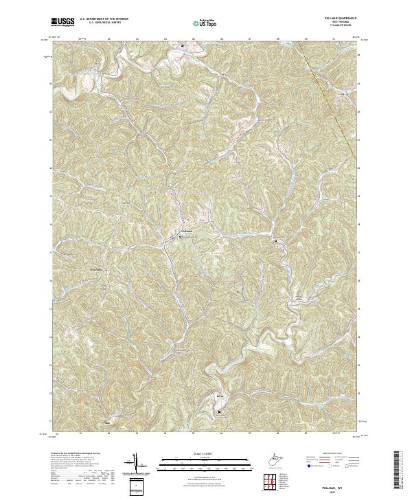 Pullman topographic map thumbnail