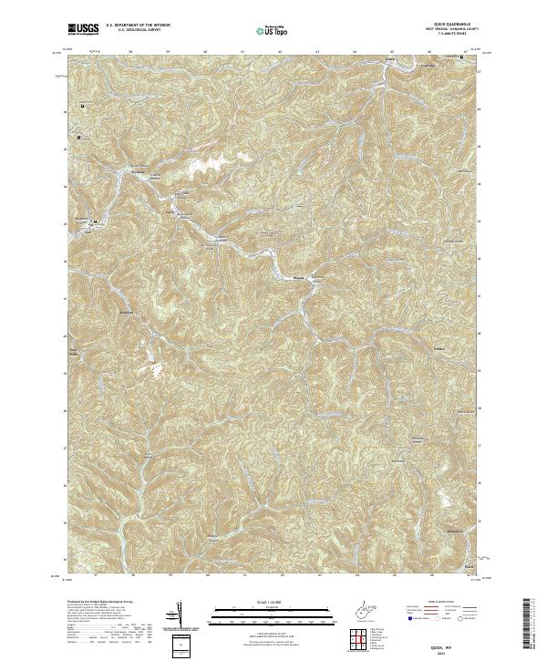 Quick topographic map thumbnail