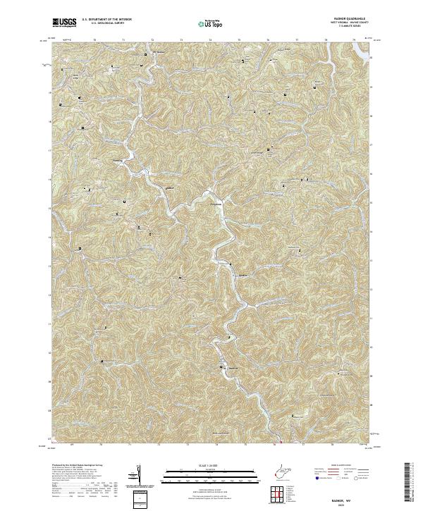 Radnor topographic map thumbnail