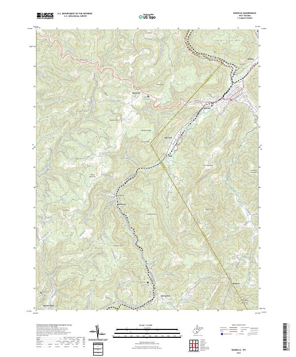 Rainelle topographic map thumbnail