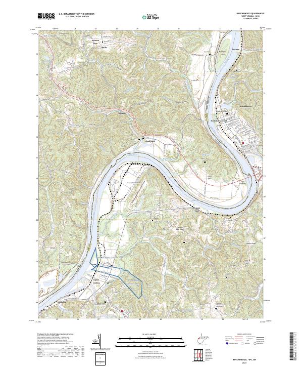 Ravenswood topographic map thumbnail