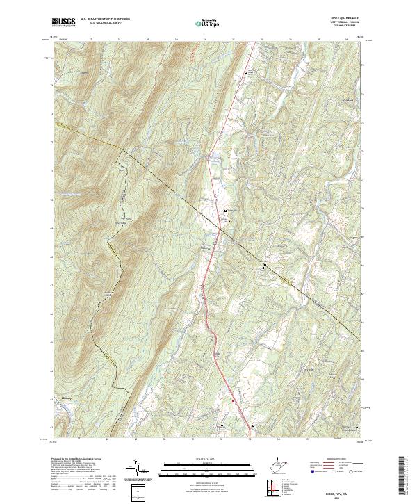 Ridge topographic map thumbnail