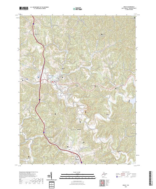 Ripley topographic map thumbnail