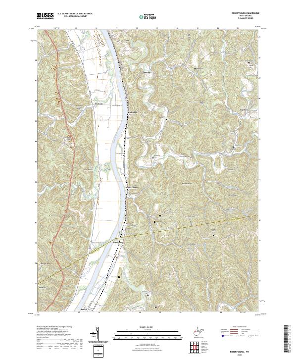 Robertsburg topographic map thumbnail