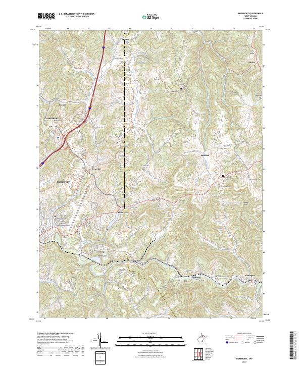 Rosemont topographic map thumbnail