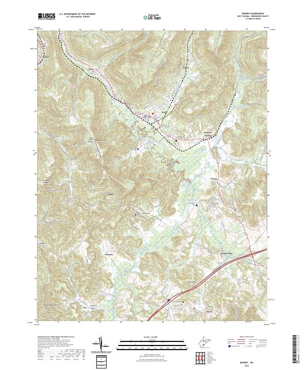 Rupert topographic map thumbnail