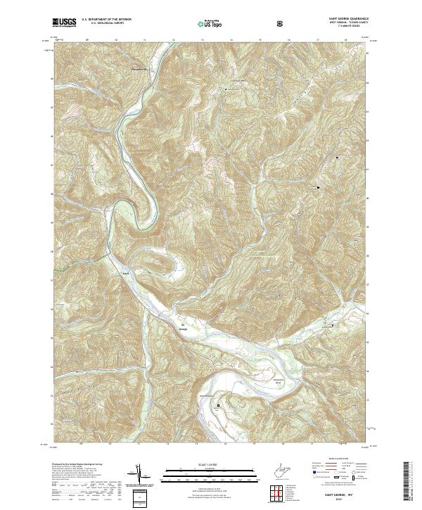 Saint George topographic map thumbnail