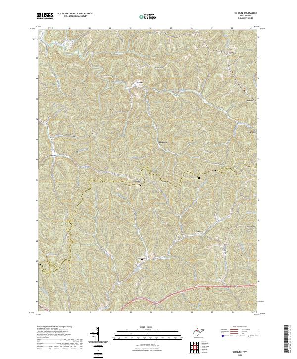 Schultz topographic map thumbnail