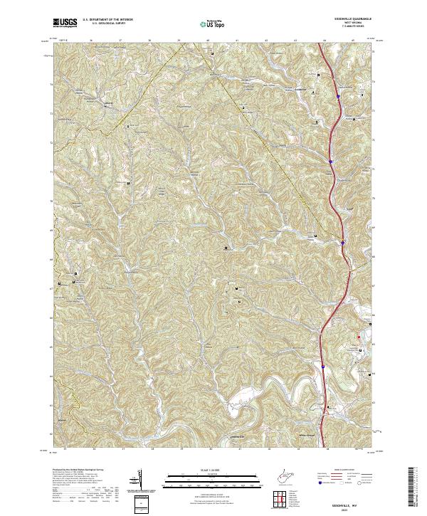 Sissonville topographic map thumbnail