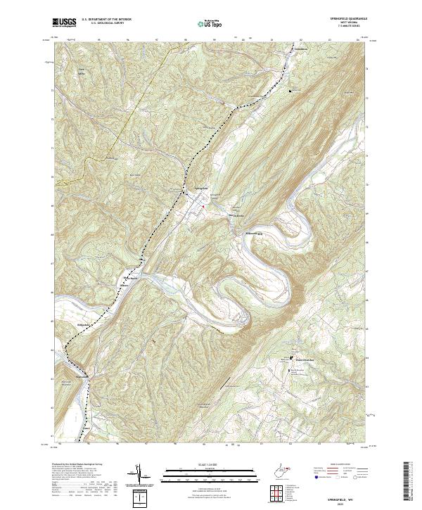 Springfield topographic map thumbnail