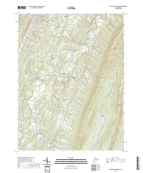 Stotlers Crossroads topographic map thumbnail
