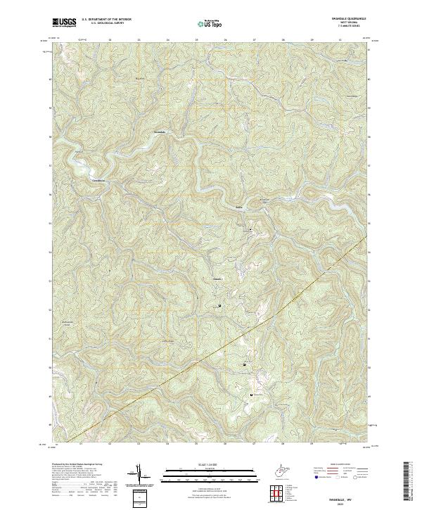 Swandale topographic map thumbnail