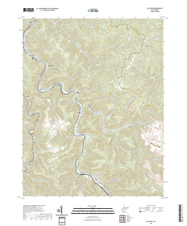 Sylvester topographic map thumbnail