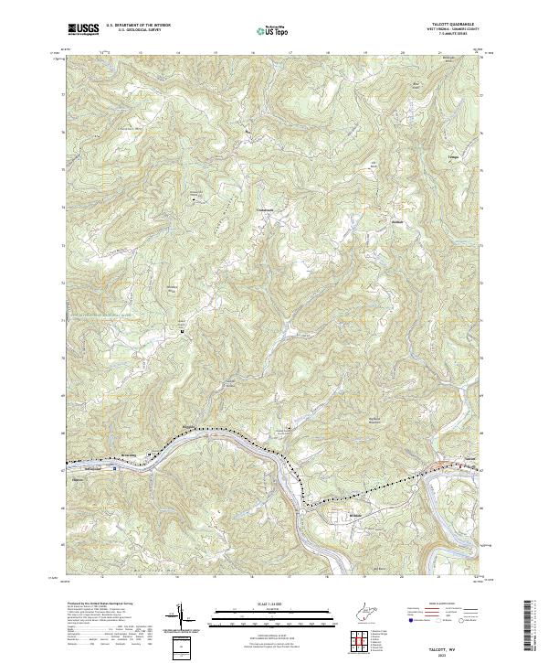 Talcott topographic map thumbnail