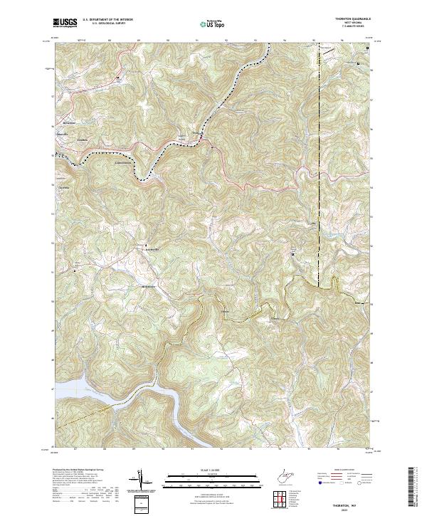 Thornton topographic map thumbnail