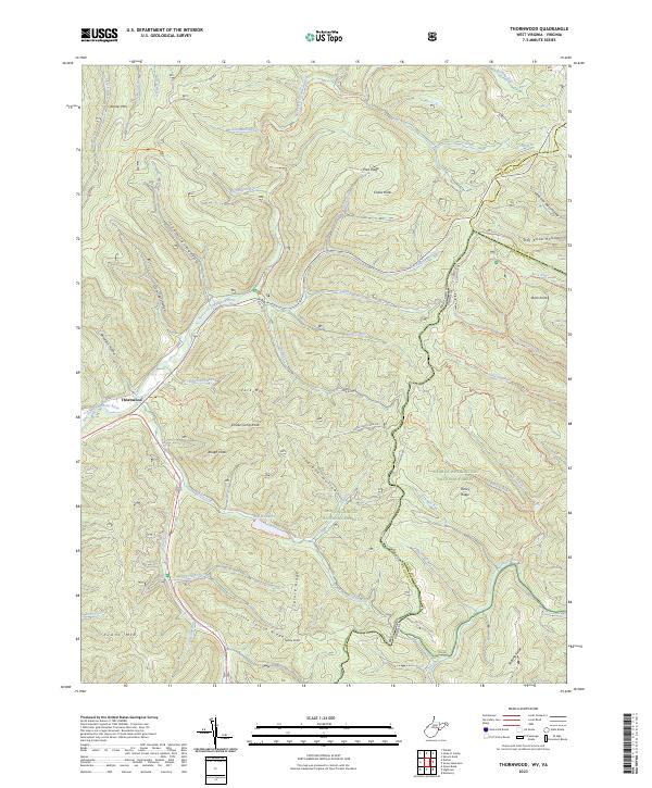 Thornwood topographic map thumbnail