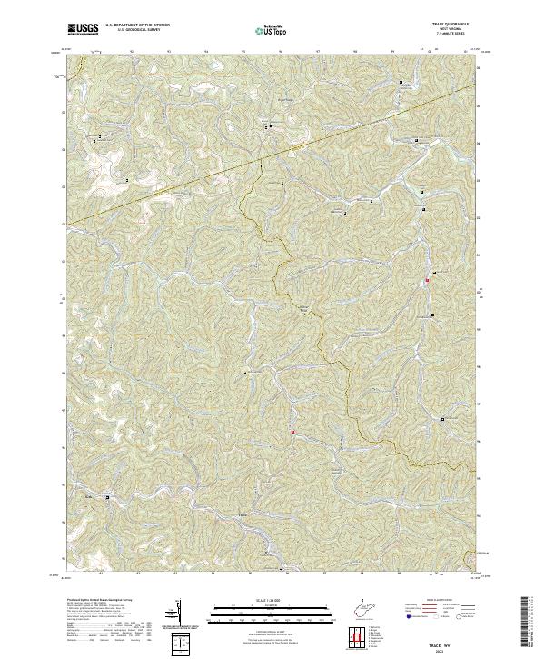 Trace topographic map thumbnail
