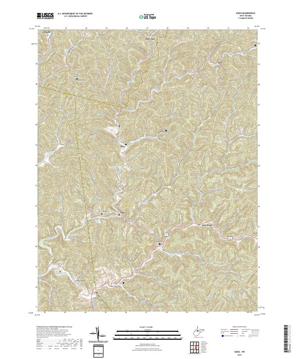 Vadis topographic map thumbnail