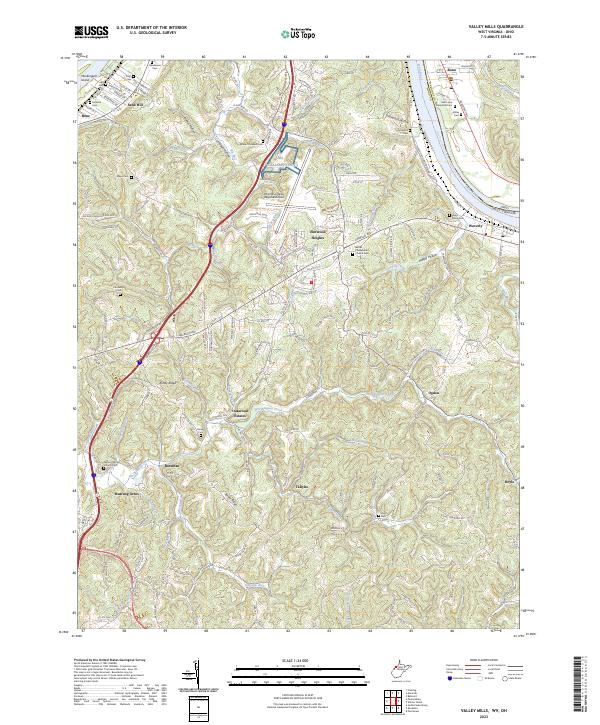 Valley Mills topographic map thumbnail