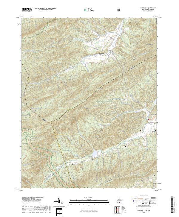 Waiteville topographic map thumbnail