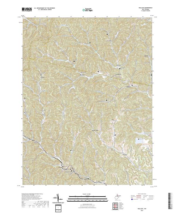 Wallace topographic map thumbnail