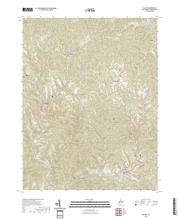 Walton topographic map thumbnail
