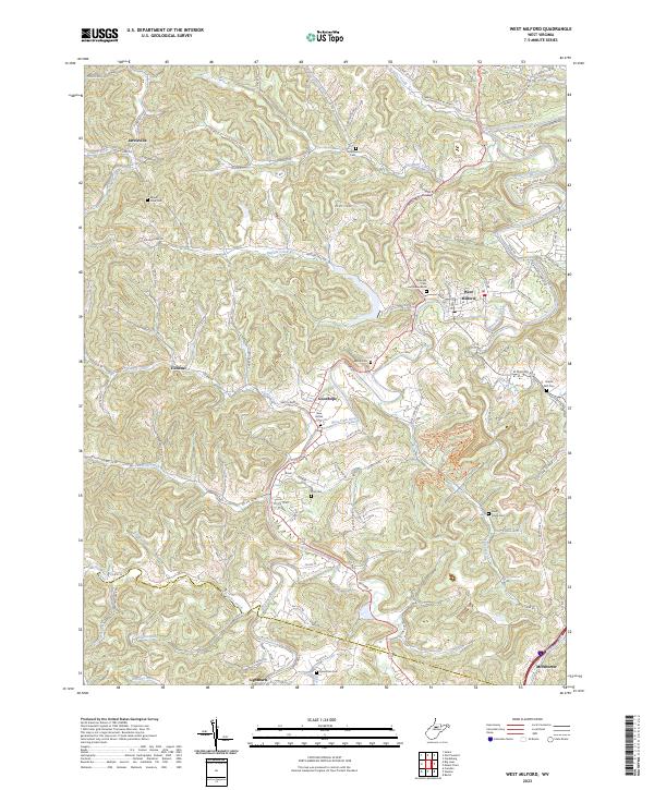 West Milford topographic map thumbnail