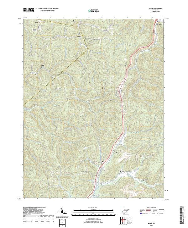 Widen topographic map thumbnail