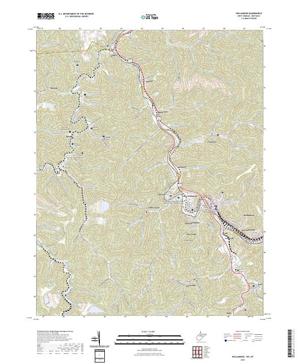 Williamson topographic map thumbnail