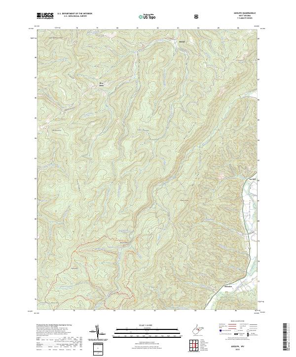 Adolph topographic map thumbnail