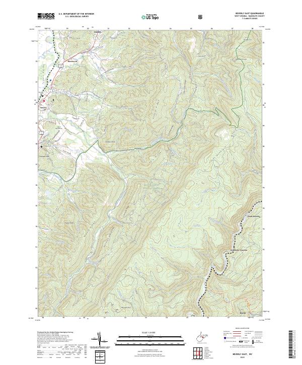 Beverly East topographic map thumbnail