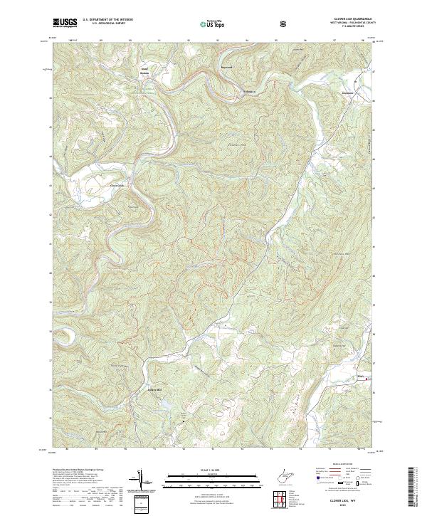 Clover Lick topographic map thumbnail