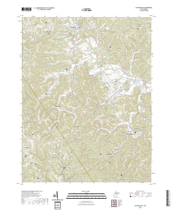 Cottageville topographic map thumbnail